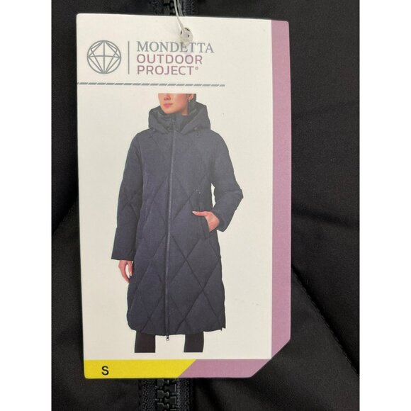 Mondetta Size Small Black Down Puffer Coat Zipper Sides Winter Jacket NWT - Picture 5 of 9